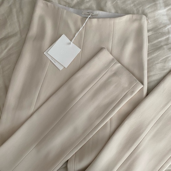 The Row Pants - NWT THE ROW Rona Ivory Pants 6